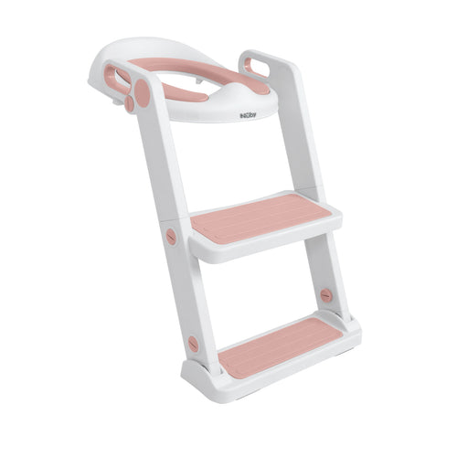 All-in-One Potty Seat Topper with Ladder | Pink