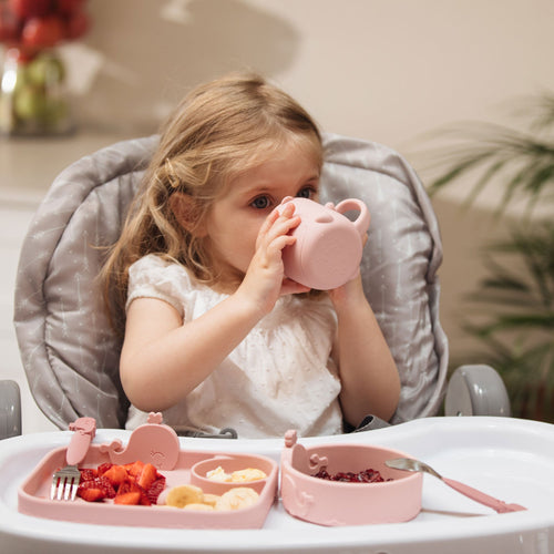 Animal Friends 6-Piece Dinnerware Set - Pink Whale