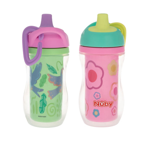 Active Sipper Insulated Cup | Green & Pink